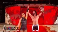 Becky Lynch and Seth Rollins